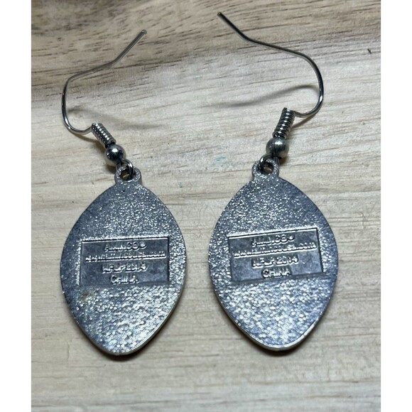 Green Bay Packers Drop Dangle Earrings - Picture 2 of 4
